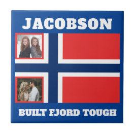 "Build Fjord Tough" e Bandeira norueguesa