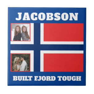"Build Fjord Tough" e Bandeira norueguesa