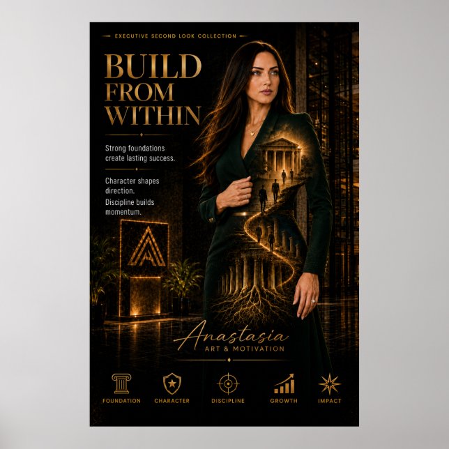 Build From Within – Executive Motivation Poster (Frente)
