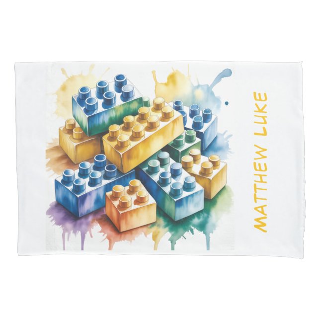 Building Block Splash Boy Birthday Party Gift (Frente)