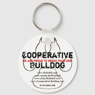 Buldogue Cooperativo chaveiro