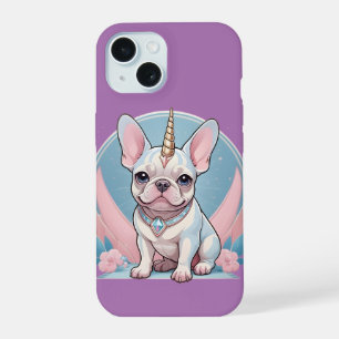 Buldogue Francês Fofo Unicórnio Rosa Pastel