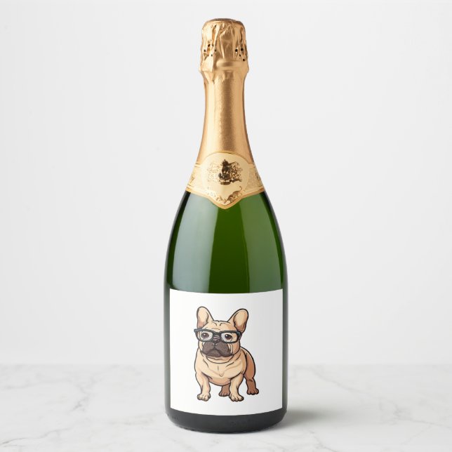 Buldogue francês Vestindo óculos (Frente)