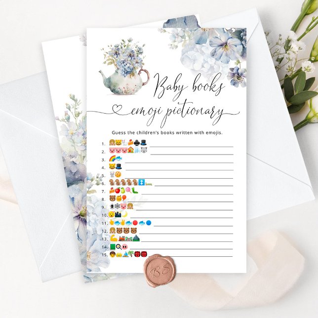 Bule azul para crianças livros e jogos de picário  (Criador carregado)