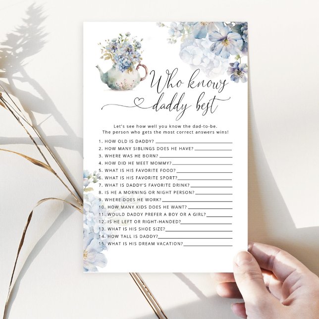 Bule azul Quem sabe o melhor jogo de chá de fralda (Criador carregado)