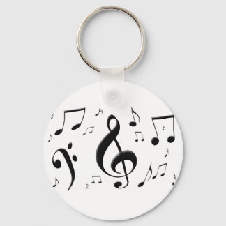 Búlgaro Music Notes Chaveiro