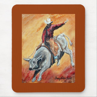 Bull e cavaleiro Mousepad