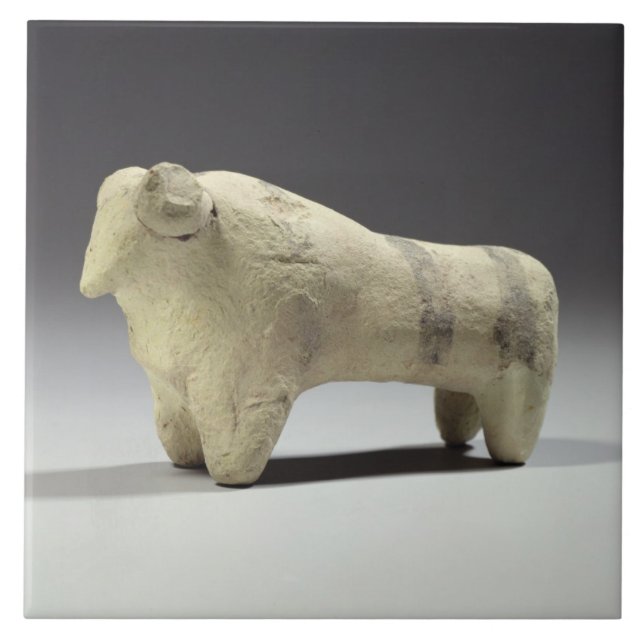 Bull no estilo de Ubaid, c.4000-3500 BC (terracott (Frente)