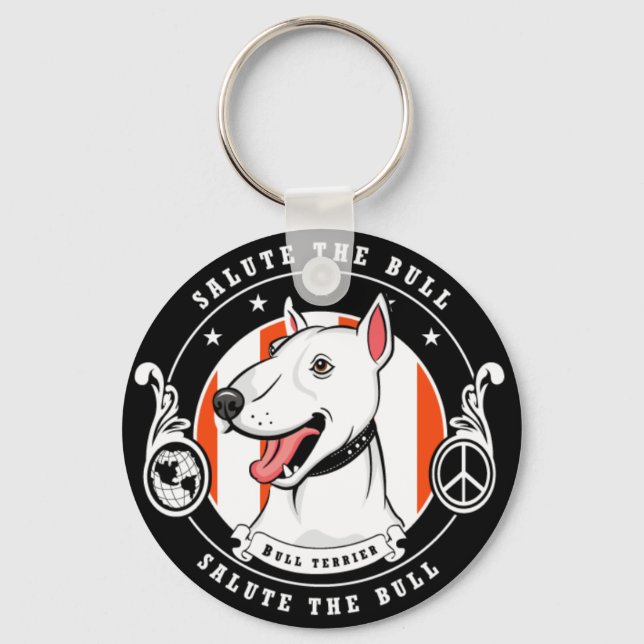 Bull Terrier chaveiro (Frente)