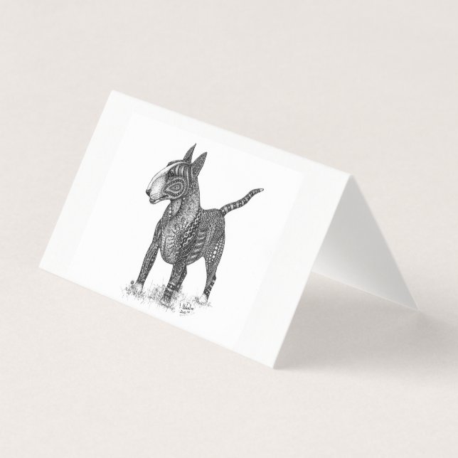 Bull Terrier Folded Card (Frente)