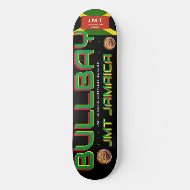 BULLBAY JAMAICA 8, 1/4", skateboard Deck (Frente)