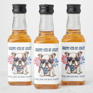 Bulldog 4 de Julho Dia da Independência Vermelho B