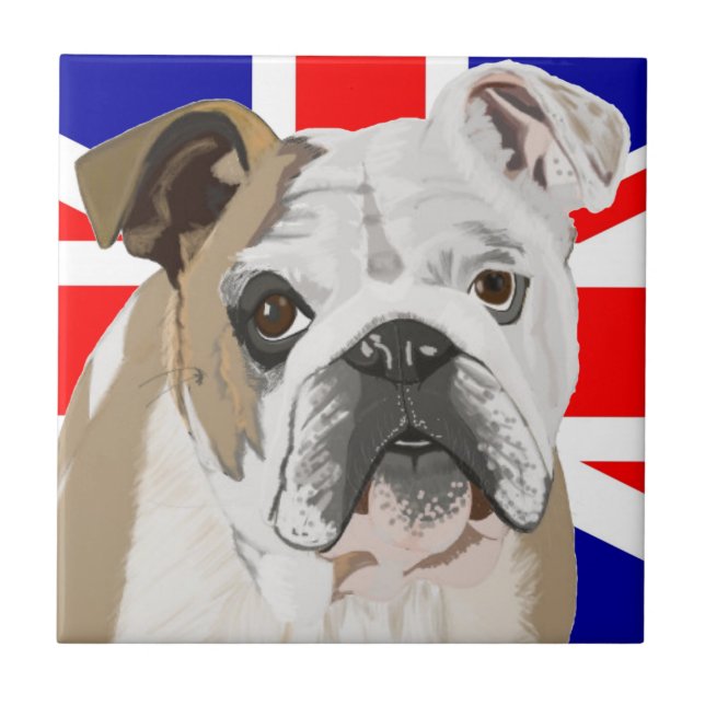 Bulldog Britânico com Union Jack (Frente)