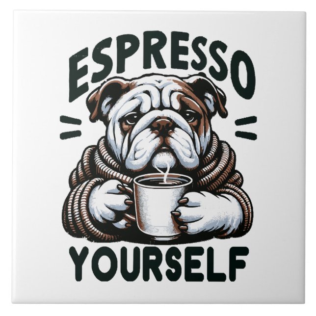 Bulldog Espresso Quente - Café Aconchegante (Frente)