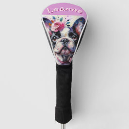 Bulldog Francês com Rosas Floral Personalizado