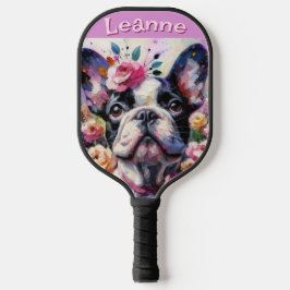 Bulldog Francês com Rosas Floral Personalizado