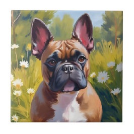 Bulldog Francês | Pintura de Cachorro em Aquarela