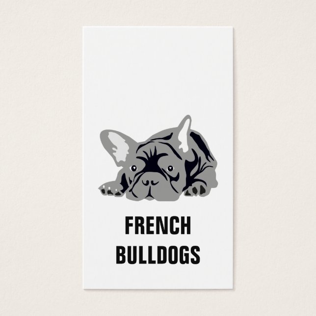 Bulldog Francês Preto (Frente)