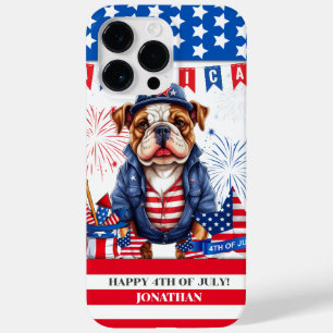 Bulldog Happy 4 De Julho Dia Da Independência Da A