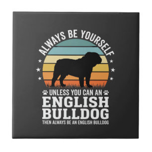 Bulldog Inglês Pôr do Sol Seja Você Mesmo Cachorro