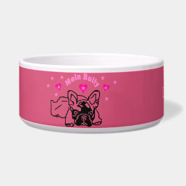 Bulldogs franceses tigela de cão
