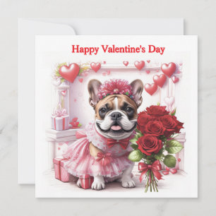 Bulldogue Francês Rosas French Bulldog