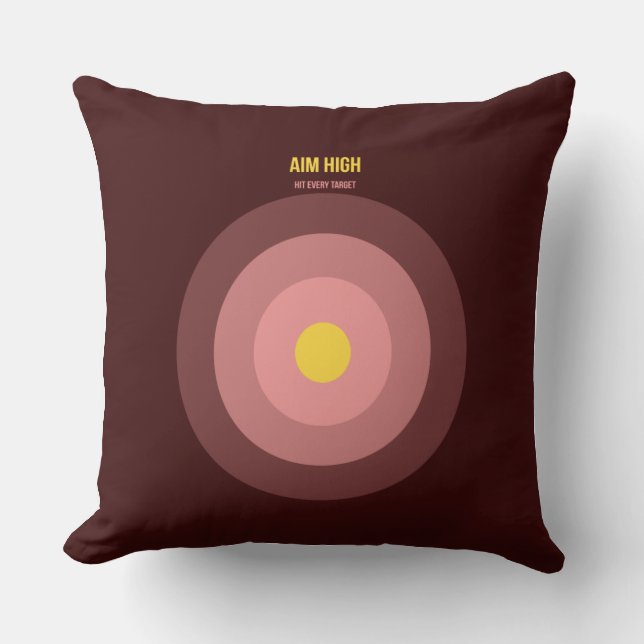 Bulls Eye — Almofada de Arremesso Maximalista dos  (Frente)