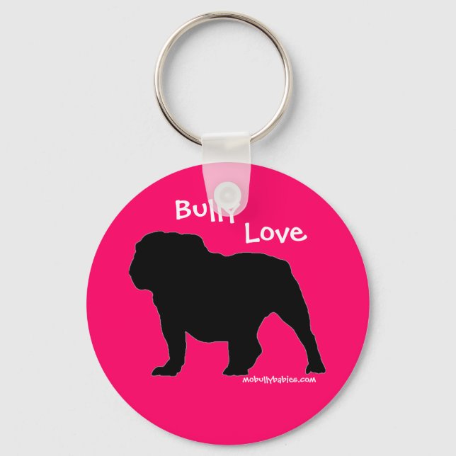 Bully Love Bulddog chaveiro (Frente)