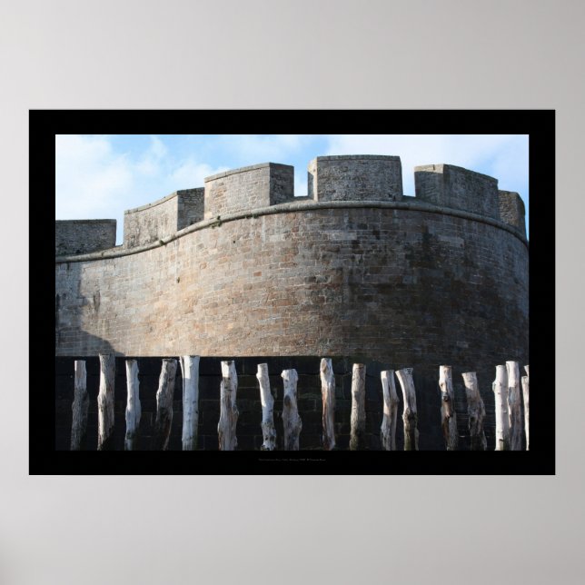 Bulwark Fortifications Santo Malo Brittany Poster (Frente)