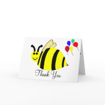 Bumble Bebê Aniversário Obrigado Cartões