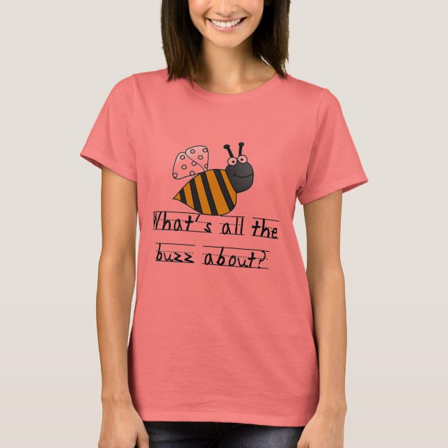 Bumble Bee Buzz Camisetas e presentes (Frente)