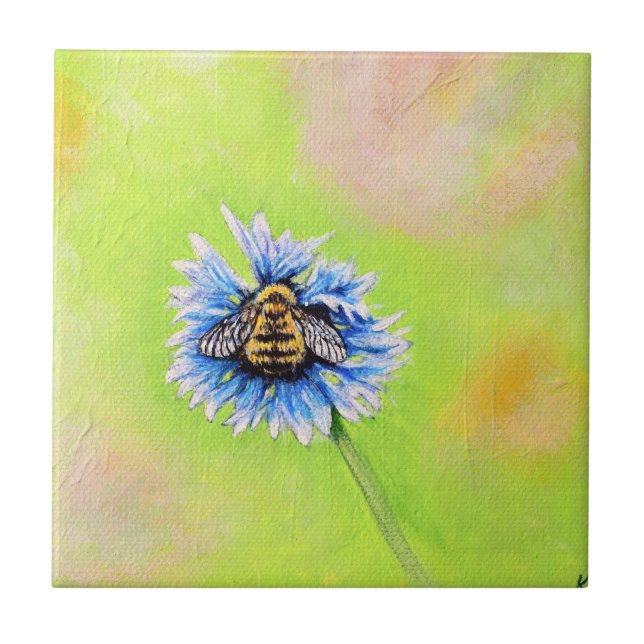Bumble Bee em uma pintura de flor (Frente)