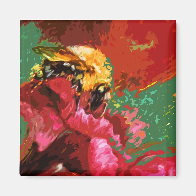 Bumble Bee Imã de geladeira (Frente)