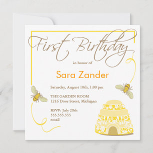 Bumble Bee - Primeiro Convite De Bumble Bithday