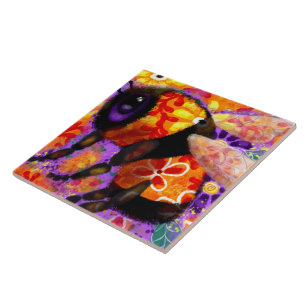 Bumble Bumble Floral Vermelho Amarelo Roxo
