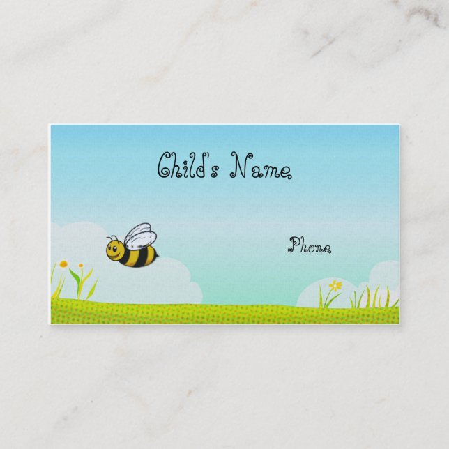 Bumble o cartão telefónico das crianças da abelha (Frente)