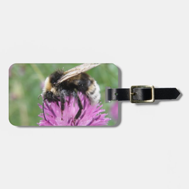 Bumblebee em uma Etiqueta de Bagagem Personalizada (Frente Horizontal)