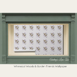 Bumblebee & Lilac Floral Nursery Peel & Stick