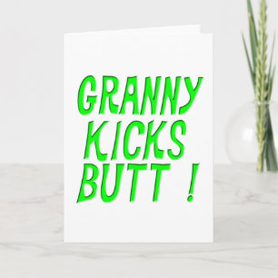 Bumbum da vovó Kicks! Cartão