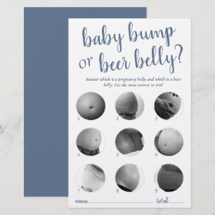 Bump ou Belly de cerveja simples Cartão Azul Dus