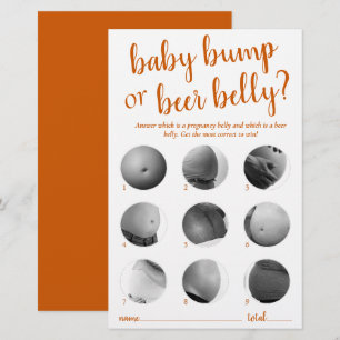 Bump ou Belly de cerveja simples   Queda Cartão de