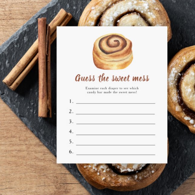 Bun Chá de fraldas adivinha o jogo da bagunça doce (Criador carregado)