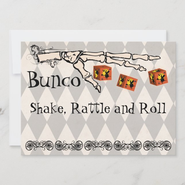 Bunco - Skeleton - Convite Mão (Frente)
