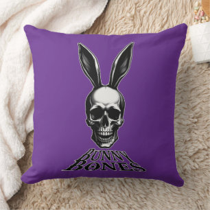 Bunny Bones – Gothic Easter Bunny - almofada