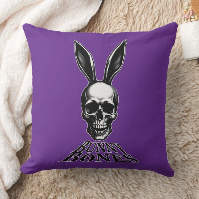 Bunny Bones – Gothic Easter Bunny - almofada (Cobertor)