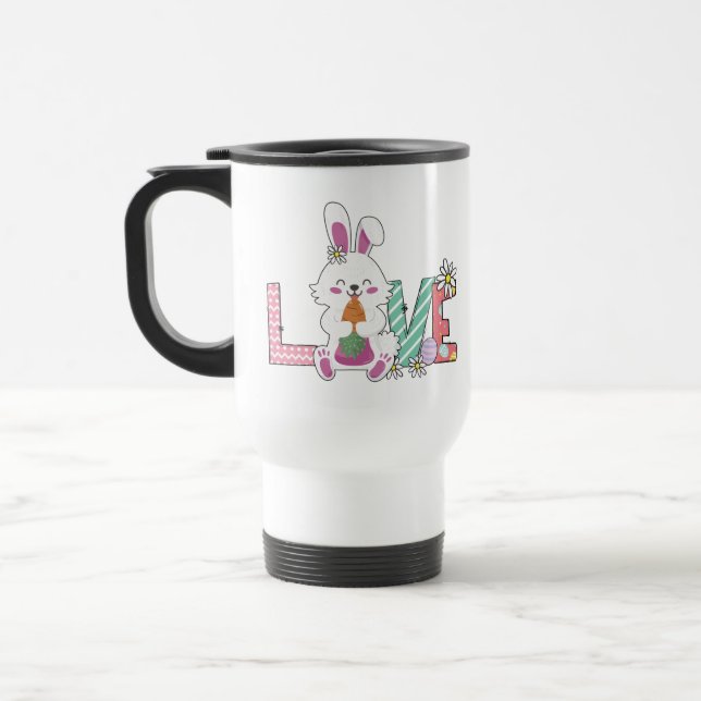 Bunny comemora a Caneca de viagem do Dia da Páscoa (Esquerda)