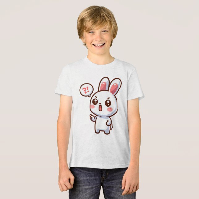 BUNNY. #Part2 / Kids T-shirt (funny bunny) #3 (Frente Completa)