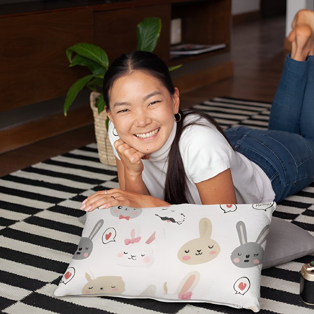 Bunny Pattern Pillowcase (Criador carregado)
