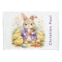 Bunny Rabbit Purple Jacket Baby Shower Gift