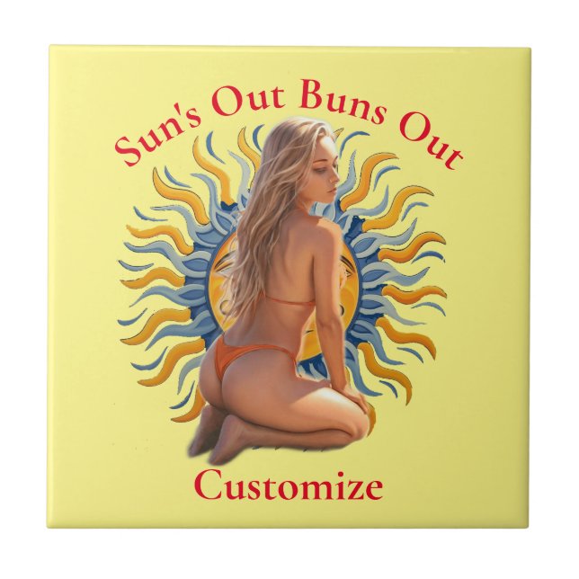 Buns Out Bikini Beach Girl Thunder_Cove (Frente)